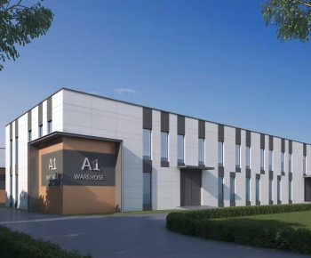 Modern Industrial Building-ID:573510895