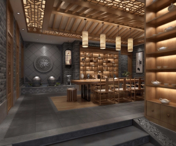 Chinese Style Teahouse Tea House-ID:859079489