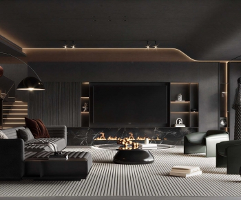 Modern A Living Room-ID:858634958