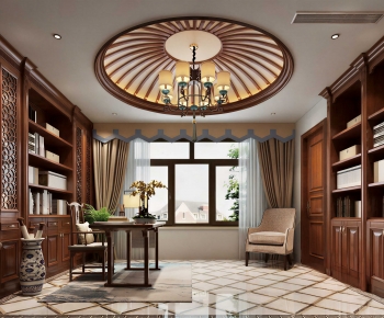 New Chinese Style Study Space-ID:911045072