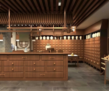 New Chinese Style Exhibition Hall-ID:135796077