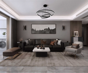 Modern A Living Room-ID:436072118