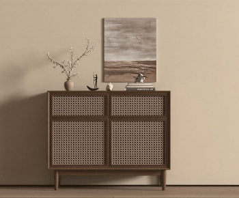 Wabi-sabi Style Entrance Cabinet-ID:437149053