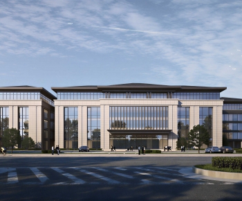 New Chinese Style Appearance Of Commercial Building-ID:758889913