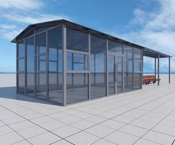 Modern Glass Sun Room-ID:413893948