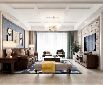 American Style A Living Room-ID:892770353