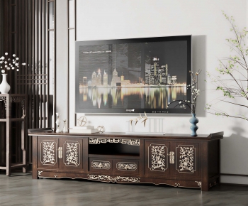 New Chinese Style TV Cabinet-ID:579111103