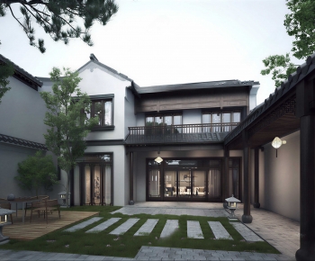 New Chinese Style Courtyard/landscape-ID:106873997