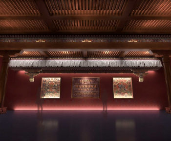 New Chinese Style Exhibition Hall-ID:742579941