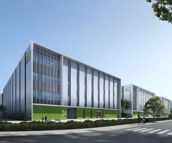 Modern Industrial Building-ID:577230937