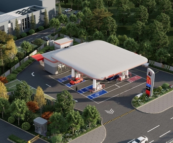 Modern Gas Station-ID:946409762