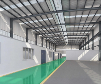 Modern Factory Floor/warehouse-ID:785475972