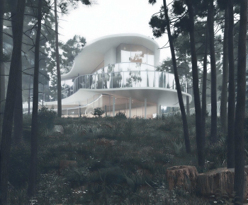 Modern Appearance Of Commercial Building-ID:315592055