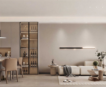 Modern A Living Room-ID:608700043