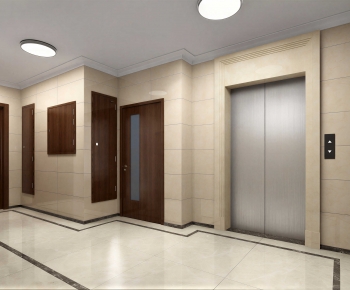 Modern Office Elevator Hall-ID:527230981