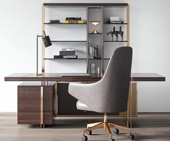 Modern Computer Desk And Chair-ID:181466102