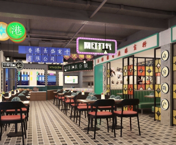 Industrial Style Restaurant-ID:700449949