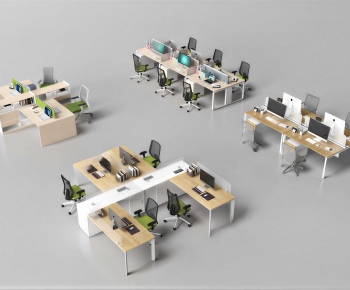 Modern Office Desk And Chair-ID:603900916