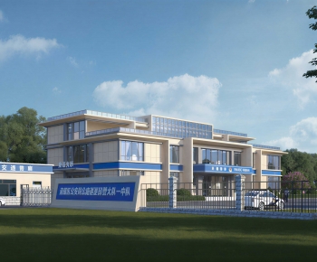 Modern Appearance Of Commercial Building-ID:855060104