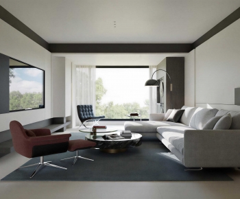 Modern A Living Room-ID:536777023