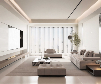 Modern A Living Room-ID:753305918
