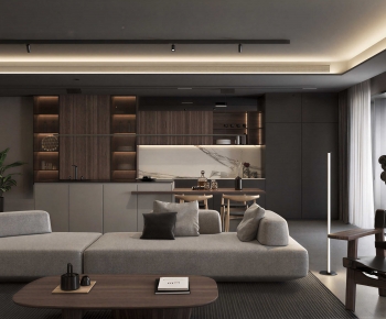 Modern A Living Room-ID:502609019