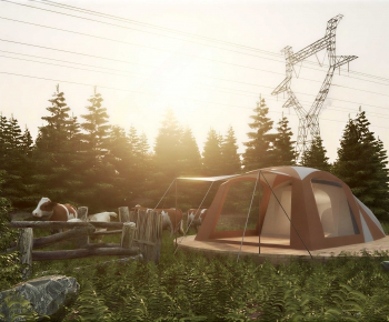 Modern Park Landscape-ID:489428047