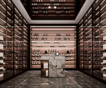 Modern Wine Cellar/Wine Tasting Room-ID:323604116