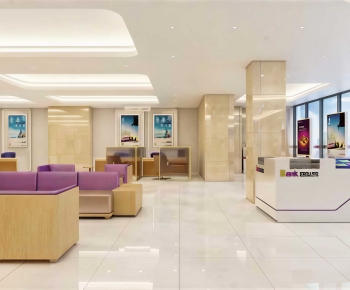 Modern Office Reception Desk-ID:640661952