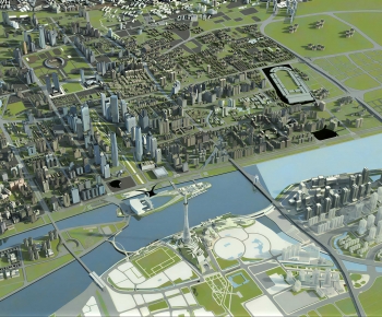 Modern Architectural Bird's-eye View Planning-ID:518367059