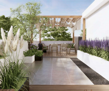 Modern Courtyard/landscape-ID:138562926