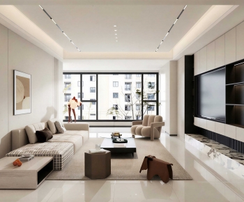 Modern A Living Room-ID:884480006