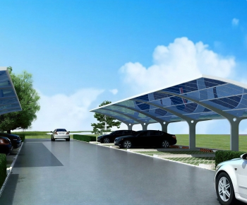 Modern Outdoor Parking Lot-ID:222517016