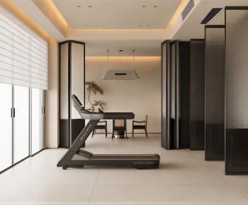 Modern Home Fitness Room-ID:329195982