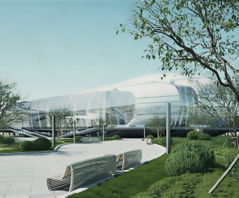 Modern Park Landscape-ID:633862022