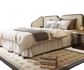 Modern Double Bed-ID:761606938