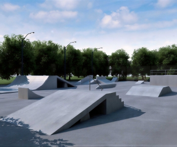 Modern Park Landscape-ID:211611993