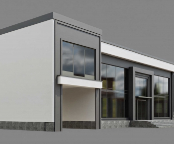 Modern Appearance Of Commercial Building-ID:410279998