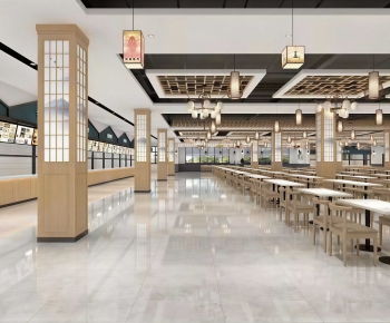 New Chinese Style Office Canteen-ID:238059049