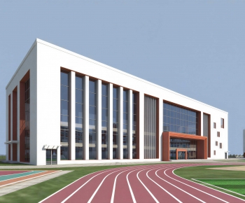 Modern School Building-ID:366826067