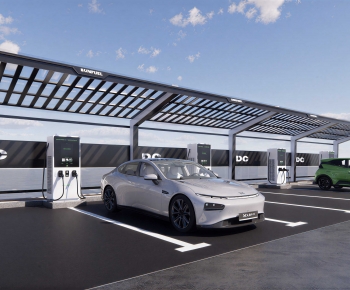 Modern Outdoor Parking Lot-ID:137361056