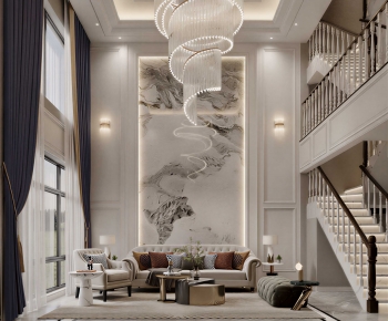 French Style A Living Room-ID:544392119