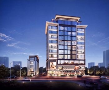 Modern Appearance Of Commercial Building-ID:589519984