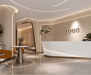 Modern Office Reception Desk-ID:220840038