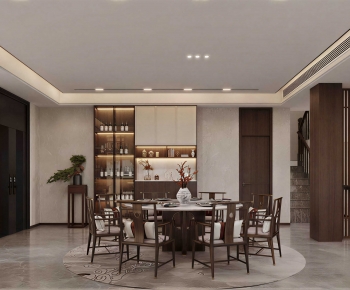 New Chinese Style Dining Room-ID:119749076