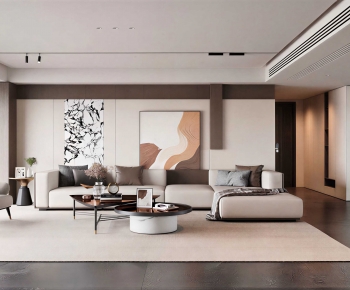 Modern A Living Room-ID:688263895