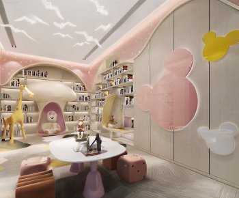 Modern Children's Reading Room-ID:434137119