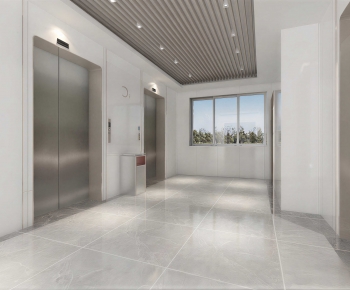 Modern Office Elevator Hall-ID:873976954