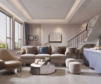Modern A Living Room-ID:945575954