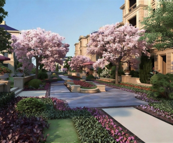 European Style Courtyard/landscape-ID:403031113